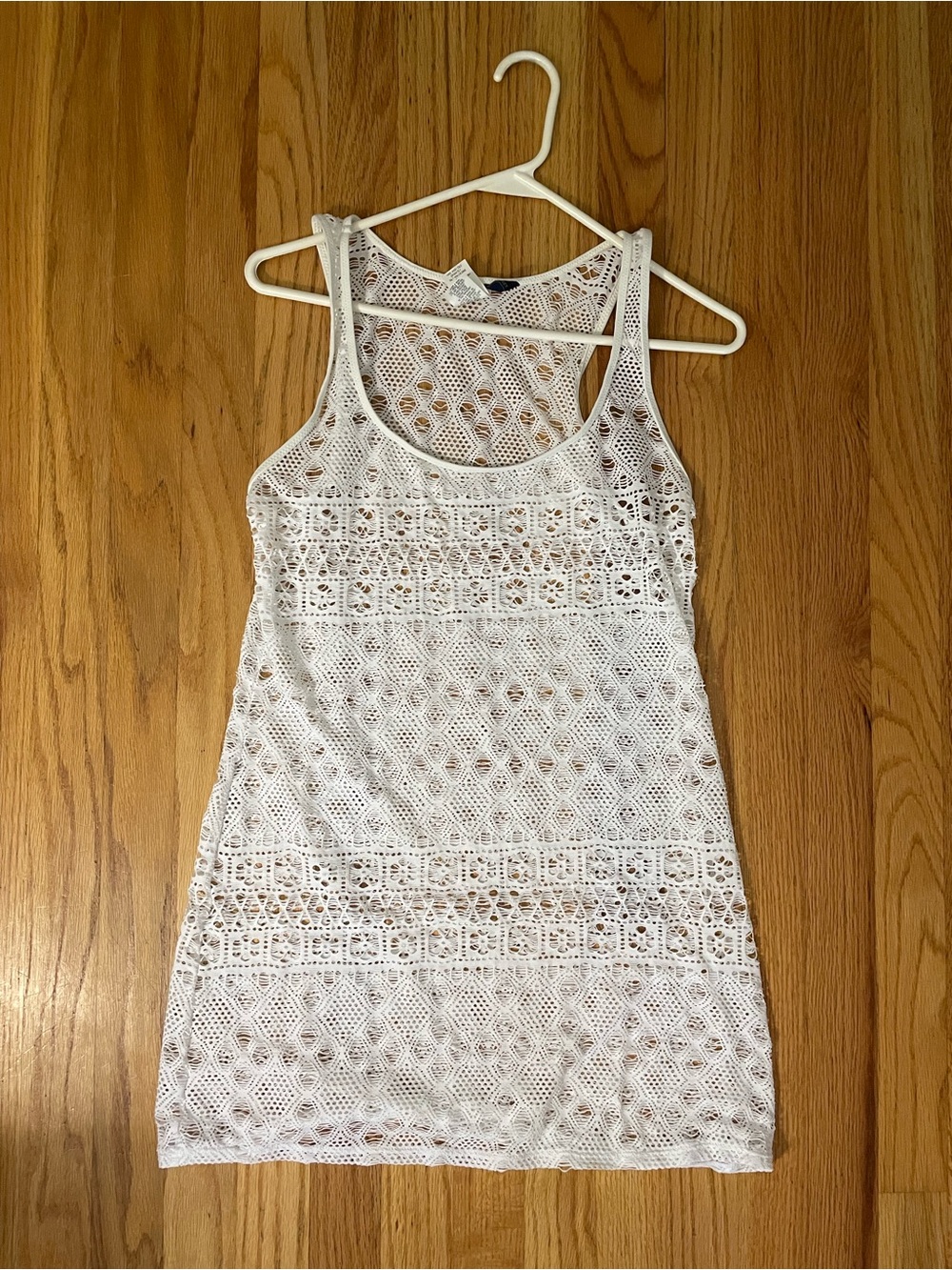 Ralph Lauren White see through swim cover up